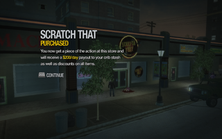 Scratch That in Southern Cross purchased in Saints Row 2