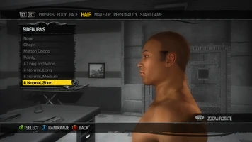 Sideburns - Normal, Short