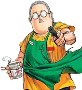 Taro Sakamoto (volume 1).webp (52 KB) Sakamoto's overweight appearance after retiring.