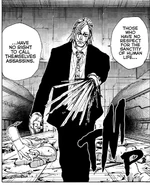 Kashima showing his blades.