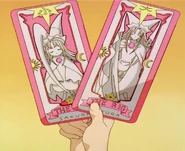 Pequeño y Grande, transformadas en Cartas Sakura
