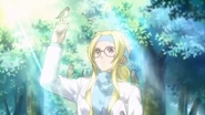 Diana playing with birds.