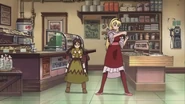Rosita and Shinjiro as Peppermint at the grocery store.