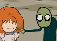 Salad Fingers feeding Mable