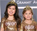 Sophia Grace and Rosie posing