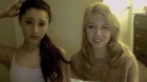 Ariana and Jennette Chubby Bunny Challenge