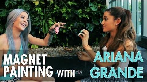 Ariana Grande and Caity Paint Fridge Magnets