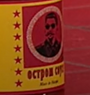 The logo on the bottle with Joseph Stalin