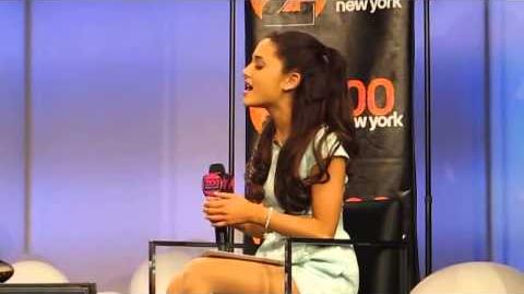 Ariana Grande singing The Way on Z100 live