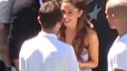 Ariana Grande and Nathan Sykes dancing to 'Blurred Lines'