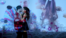 Scene from Ariana's music video "The Way"