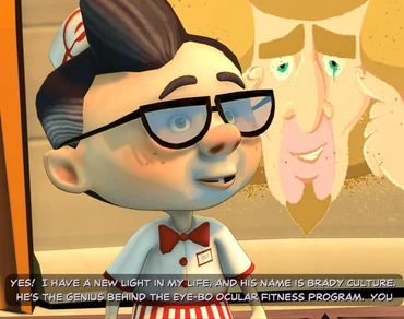 Specs, as he talks about his new "idol", Brady Culture.