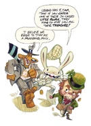 Sam and Max catching a Leprechaun