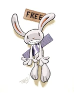 Max as a modern art banana 1