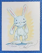 A small thank you gift for Christina, for knitting Max's head for Purcell