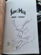 Max with butcher knife