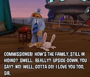 Sam & Max being in good relationship with the commissioner 1