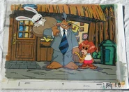 Orginal Cel & Background Steve Purcell FOX #1U581 2
