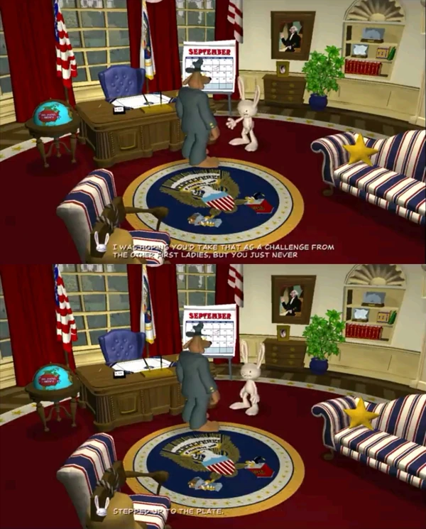 Max referring to Sam as a first lady