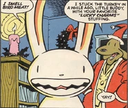 Part of the dining room seen in the Special Color Version.