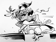 Max driving the Desoto