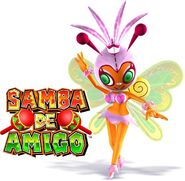Samba de Amigo Wii Linda White Background
