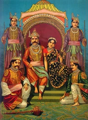 800px-Draupadi and Pandavas
