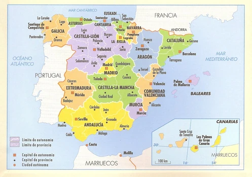 Mapa de espana