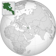 Armenia (orthographic projection)