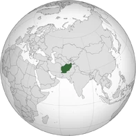 Afghanistan (orthographic projection)