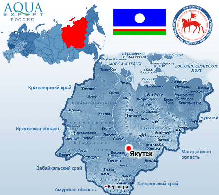 Карта россии якутия на карте россии