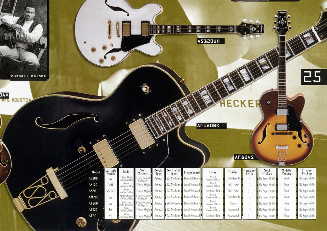 Ibanez artstar sale af 120