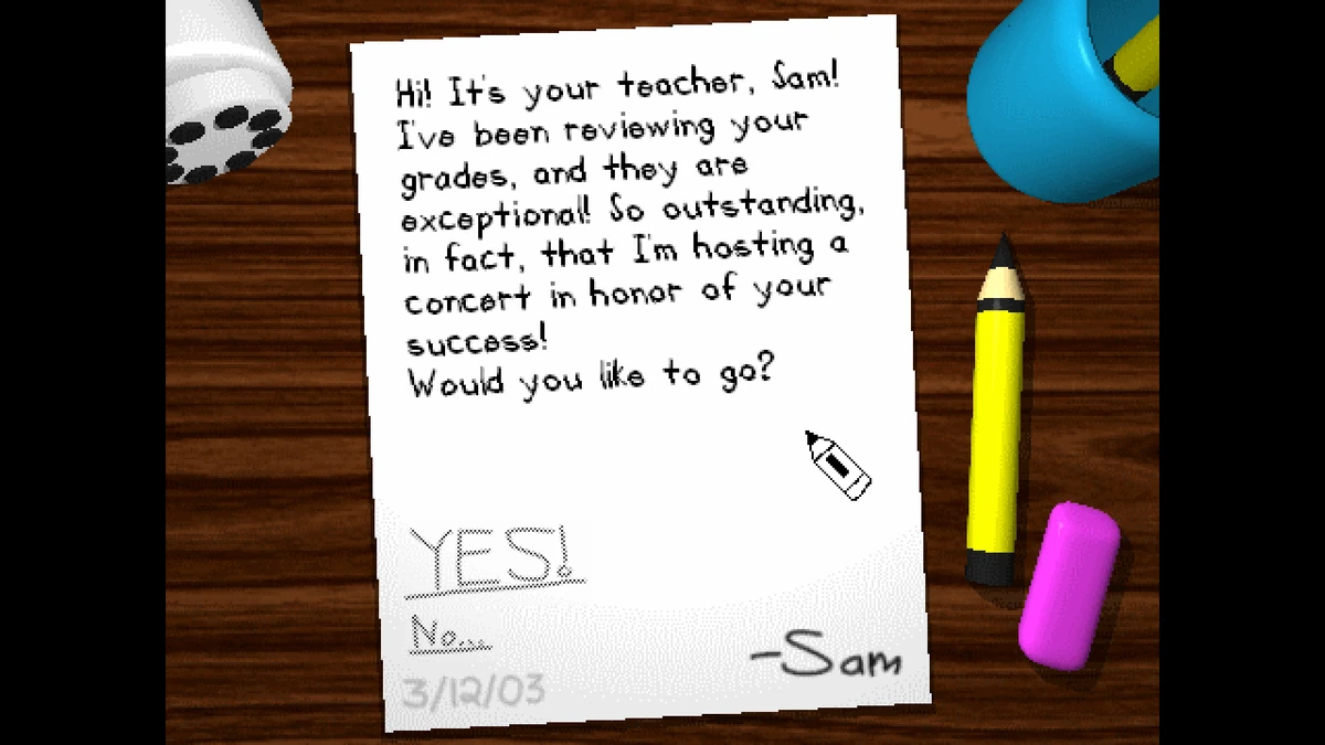 Sam's letter Sam's Schoolhouse Wiki Fandom