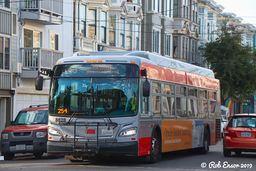 muni様 FULL ROUTE) SF MUNI 2022 Proterra ZX5 40' #5008 on 25