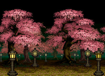 Cherry Blossom Forest, Samurai Shodown III version.