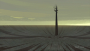 Aku's tower in the filed