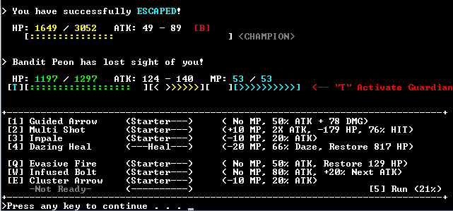 Command Prompt Battling