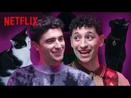 Dead Boy Detectives Jayden Revri & George Rexstrew Interview Each Other at a Cat Cafe - Netflix