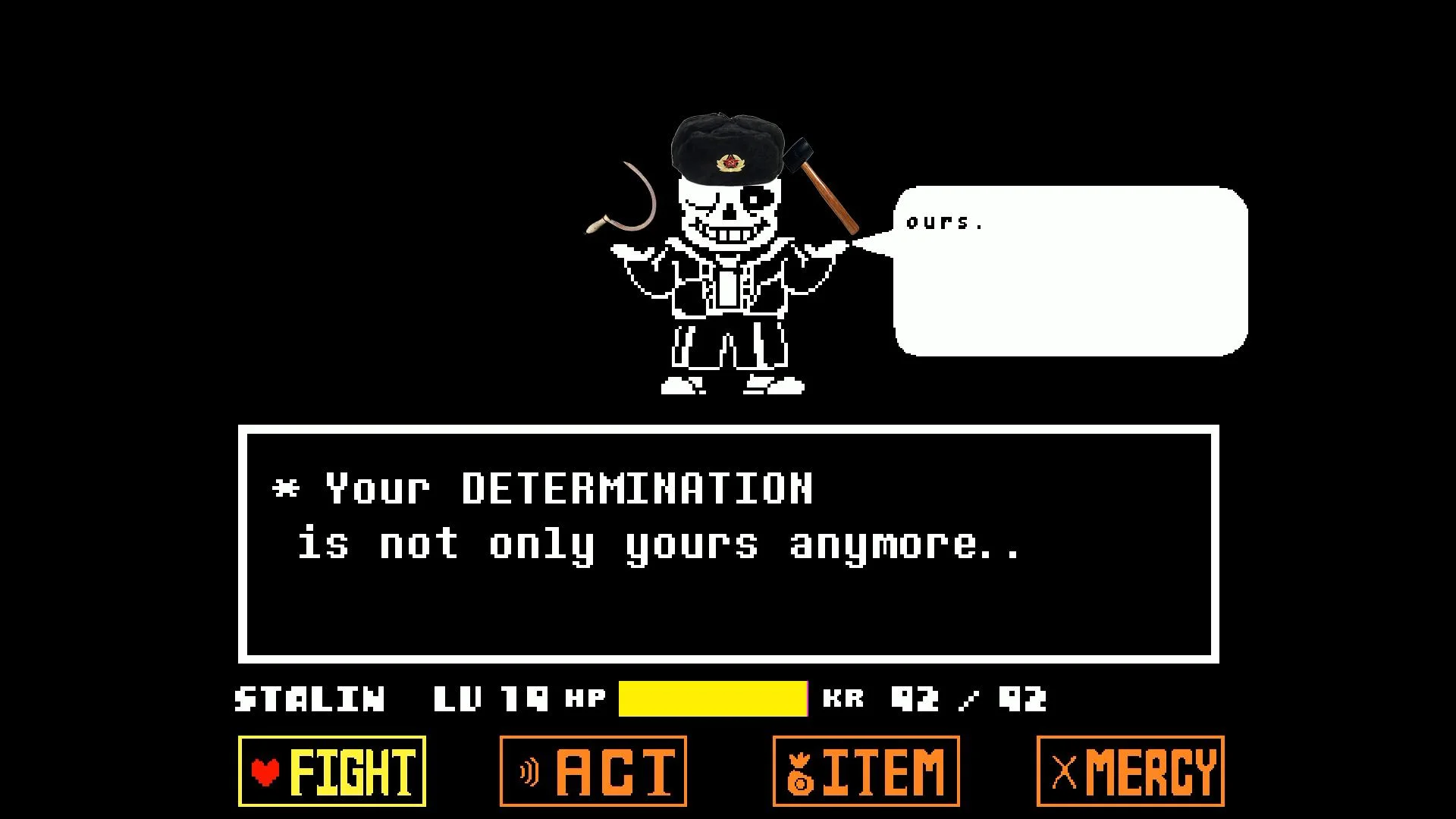 sans could not take it anymore : Undertale