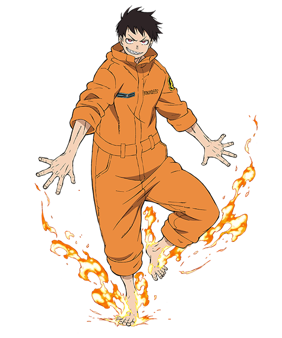 🇧🇷 Shinra Kusakabe NOVA FORMA SHINRA BANSHOMAN Fire Force (Enen