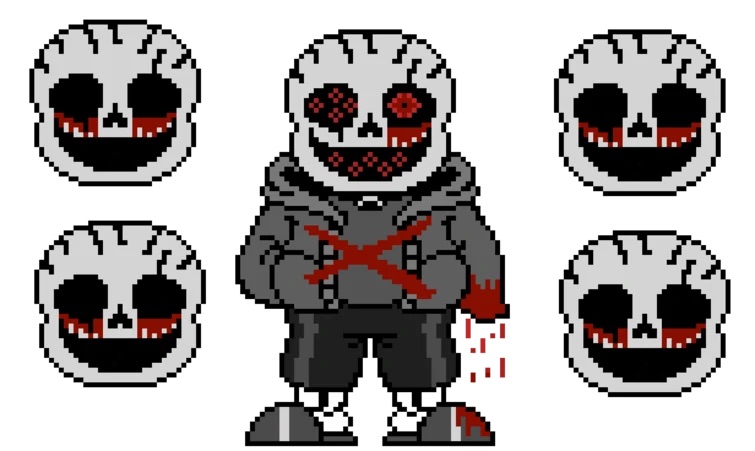 Even newer dusttrust dustswap sans sprite pixel art