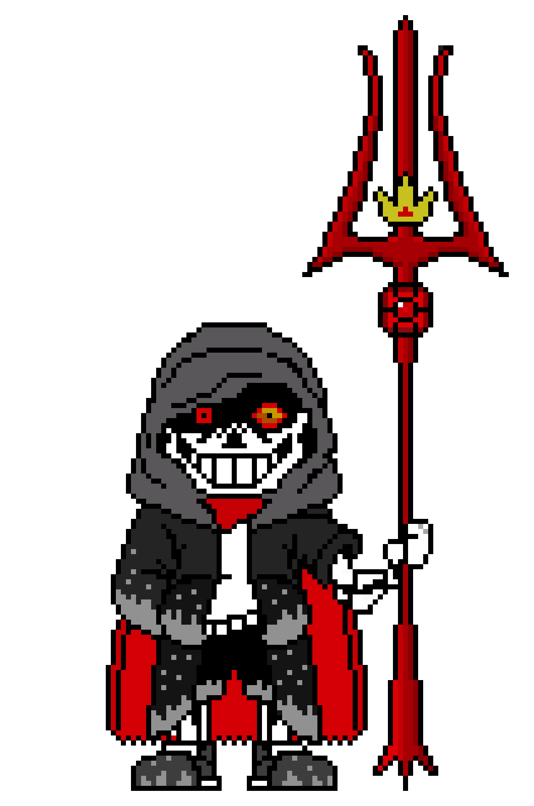 Dust sans colored battle sprite pixel art