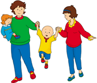 Caillou's family.gif
