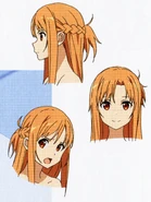 Diseño de Cara de Asuna en Alicization