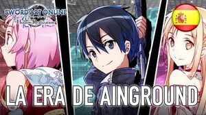 Sword Art Online Hollow Realization - PS4 PS Vita - La era de Ainground (Spanish Trailer)