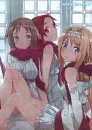 Tieze, Ronye y Alice dibujadas por abec