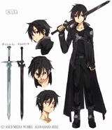 Diseño original hecho por abec para Sword Art Online Volumen 1.