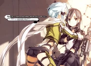 Sinon y Kirito.