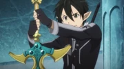 Kirito zieht Excaliber