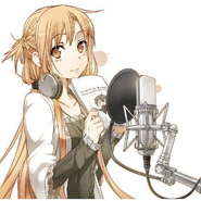 Asuna en la portada de Accel World x Sword Art Online Drama CD